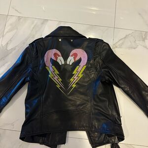 Diesel Black Leather Biker Jacket